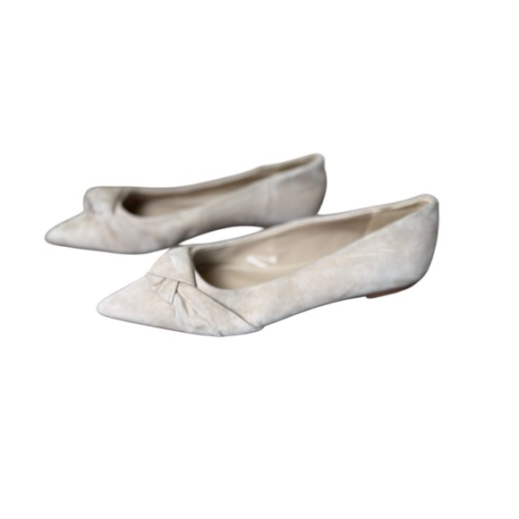 Sam Edelman Wheaton Cappucino Suede Fashion Slip On Pointed Toe Ballet Flats 6 - Picture 4 of 11